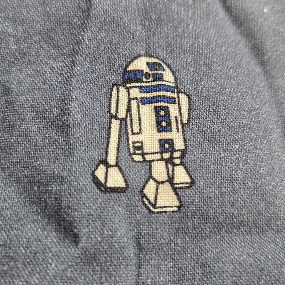 Our Universe Star Wars Mens Button-Down Shirt L Blue Character Print - Picture 11 of 12